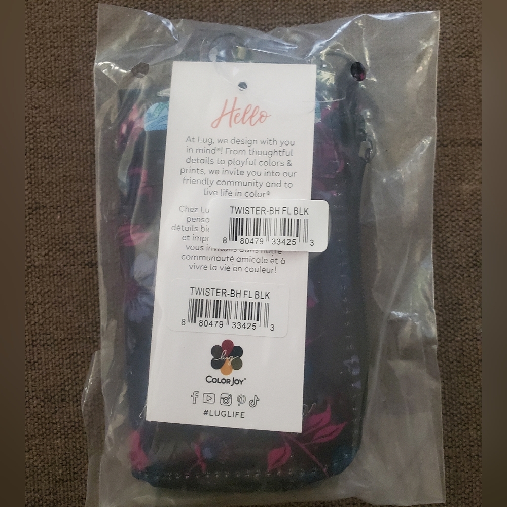 Boho Floral Black Twister by Lug